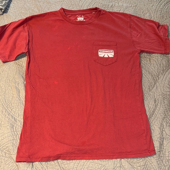 10 for $15 SALE ⭐️ Bright Red Short Sleeve Tee Classic Crew Neck Large - Picture 1 of 6